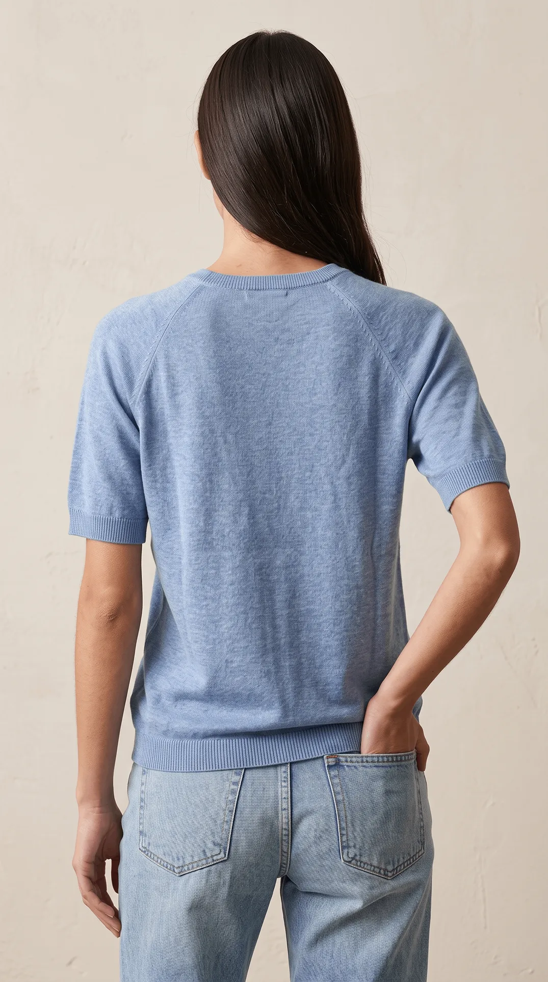 Remera Tivoli Celeste Espalda