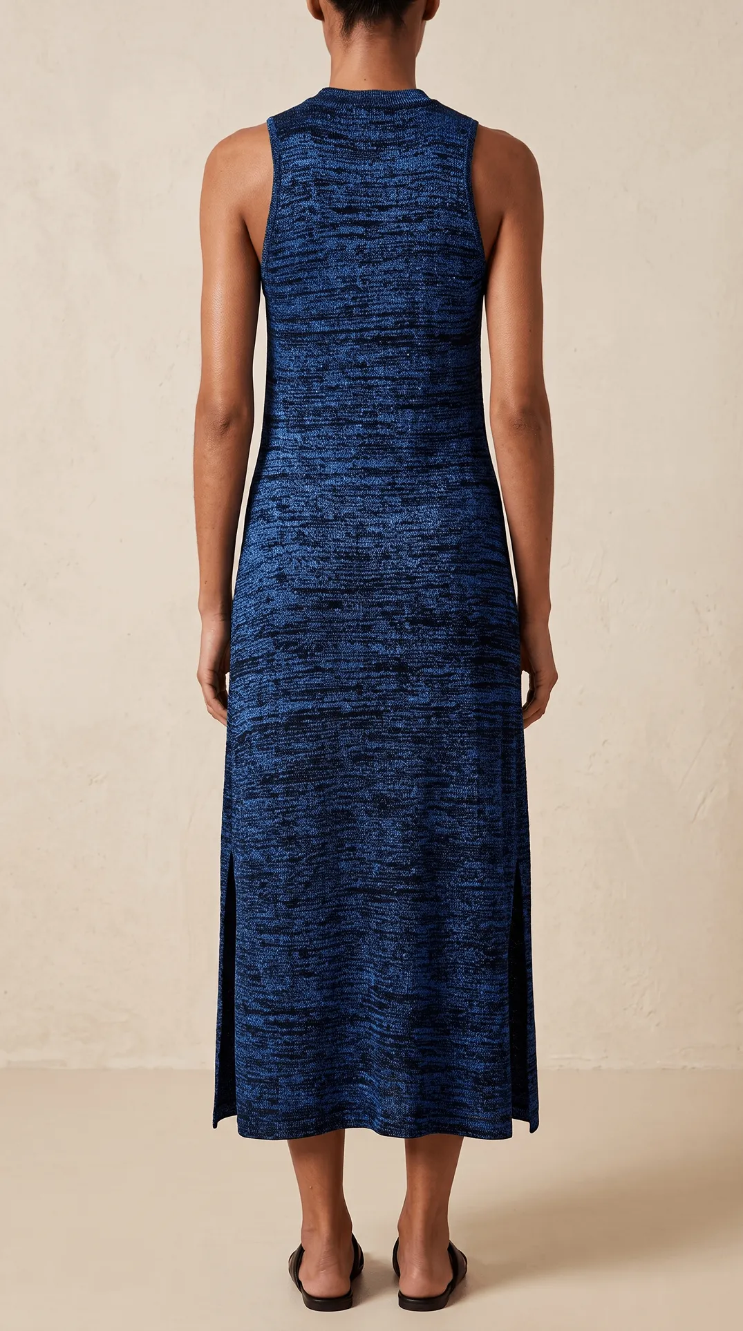 Vestido Marino Azul Espalda