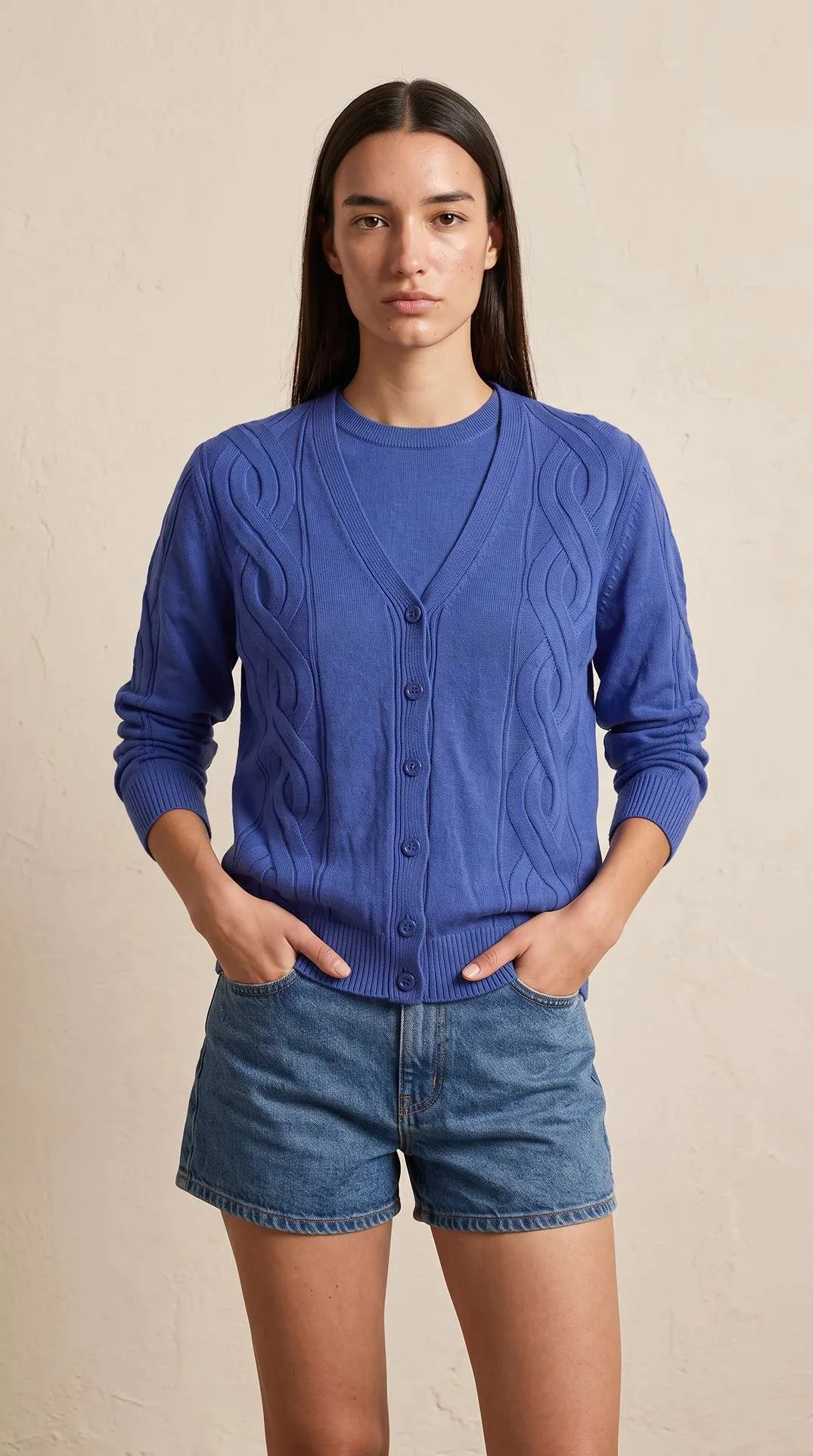 Cardigan Roma Azul