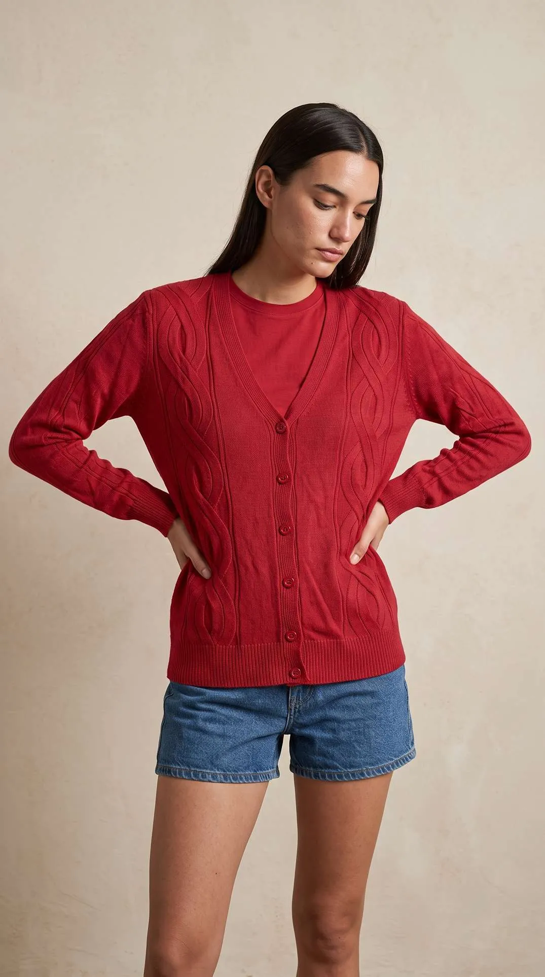 Cardigan Roma Rojo