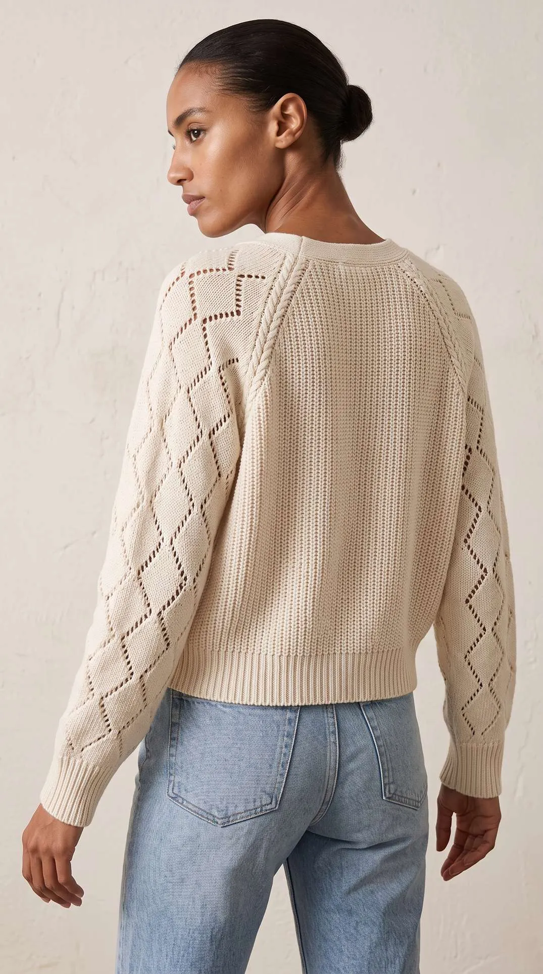 Cardigan Cosenza Crudo Espalda